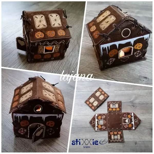 ITH Stickdatei Lebkuchenhaus Advent