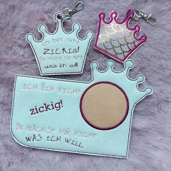 ITH Stickdatei Mugrug Krone