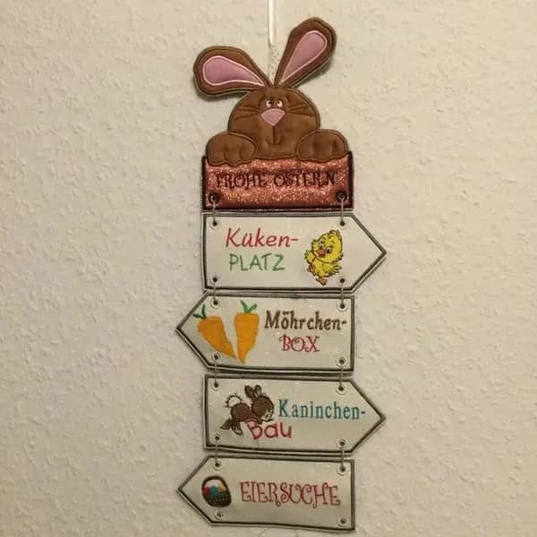 ITH Stickdatei Osterdeko