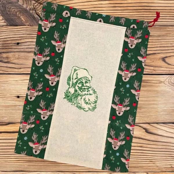 Stickdatei Santa Claus mit Schriftzügen