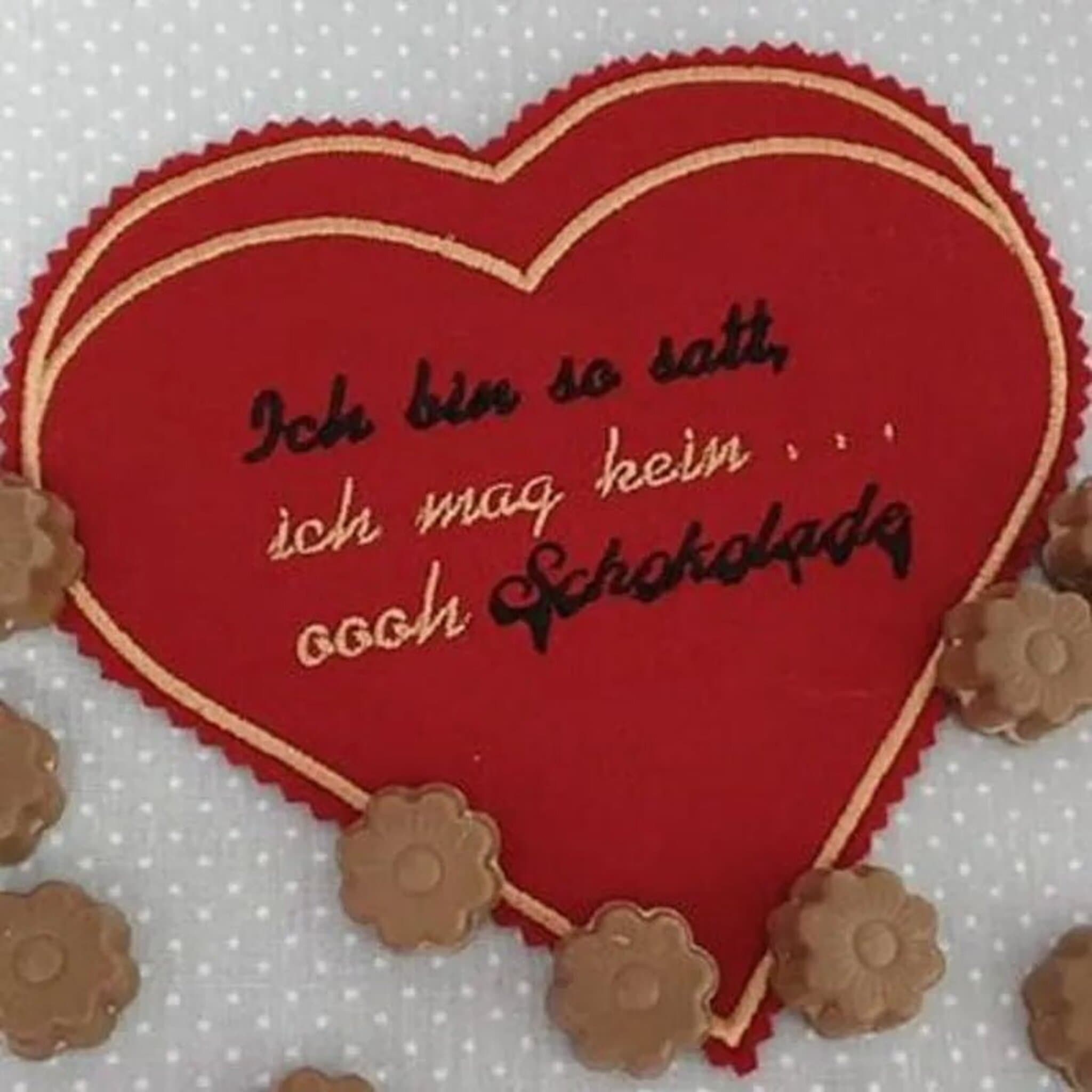 ITH Herzhüllen Stickdatei Blanko für Schokolade, Valentinstag und Geschenke - komplett im Rahmen gestickt in 2 Größen