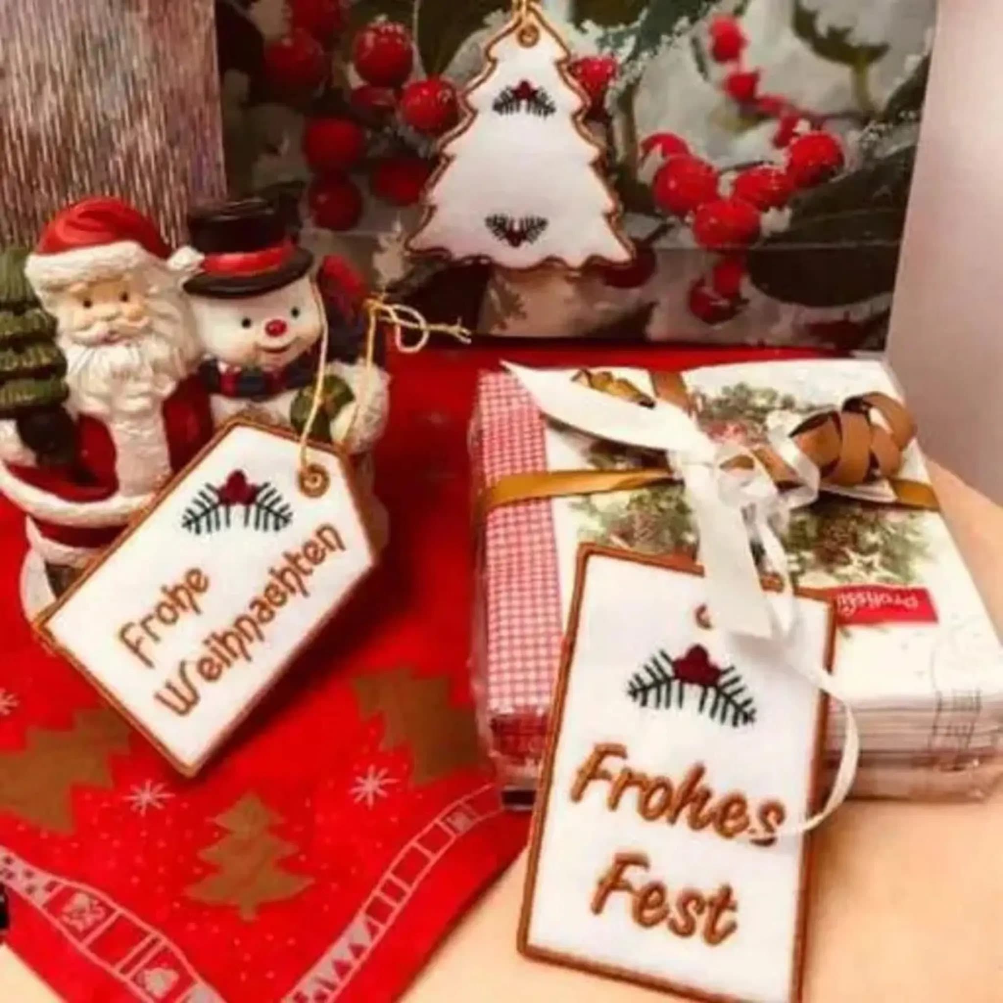 Weihnachts-Stickdateien – Wichtel, Nikolaus, Rentiere und festliche Motive für die Stickmaschine