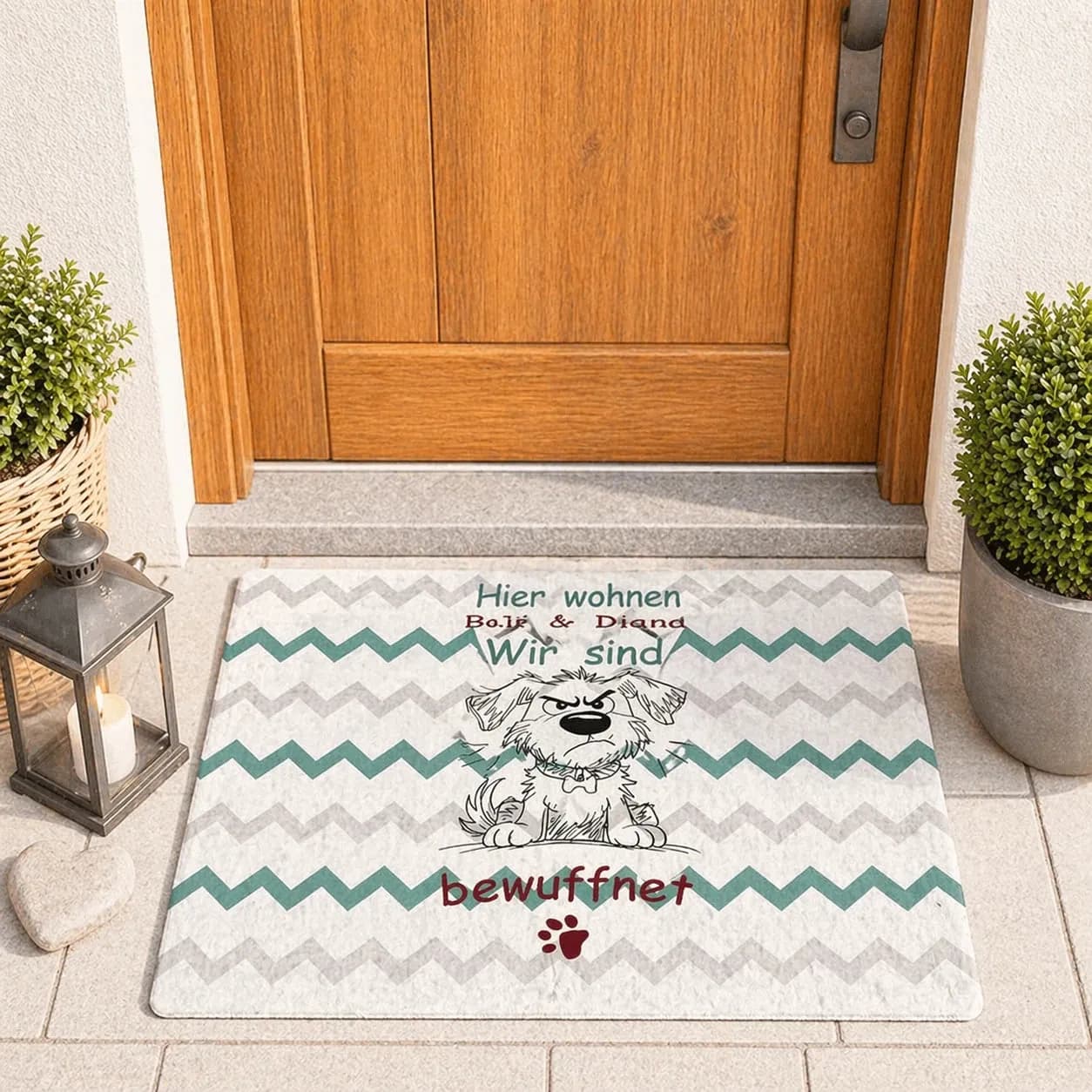 Stickdatei Hund bewuffnet 2