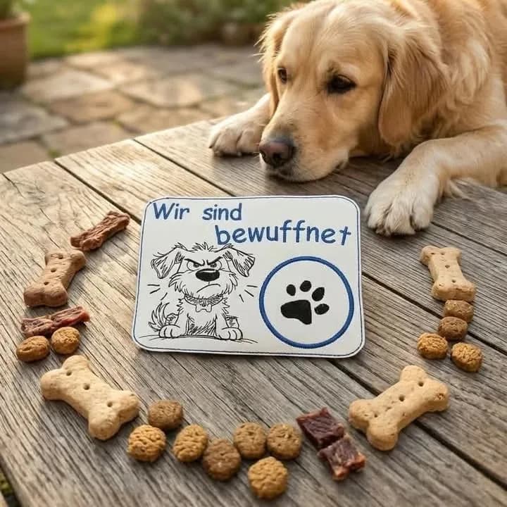 Stickdatei Hund bewuffnet 5