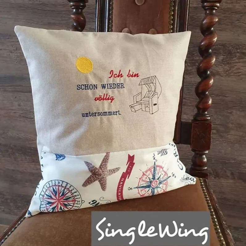 Stickdatei Spruch Untersommert