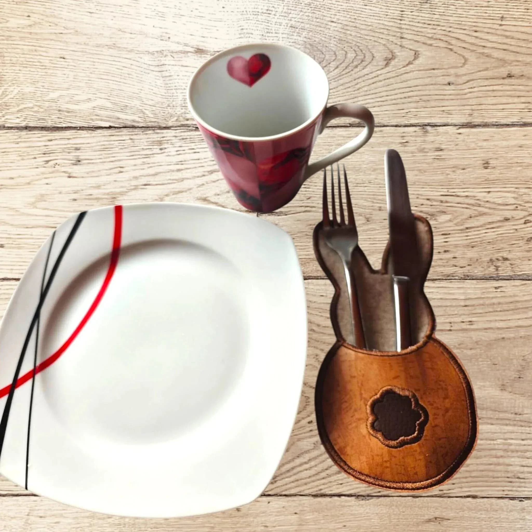 ITH Stickdatei Bestecktasche Hase