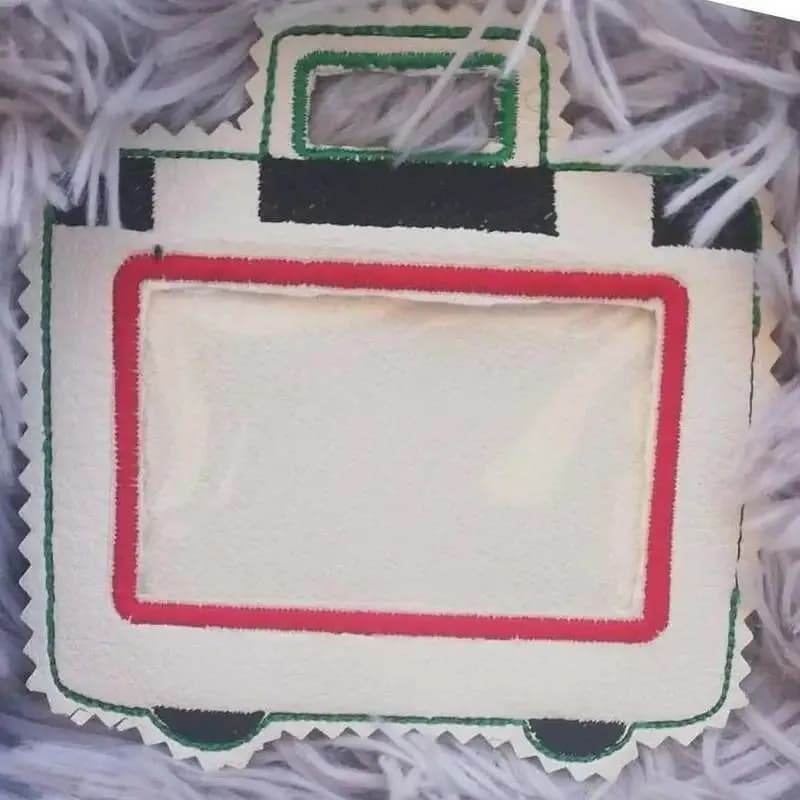 ITH Stickdatei Anhänger Gepäck