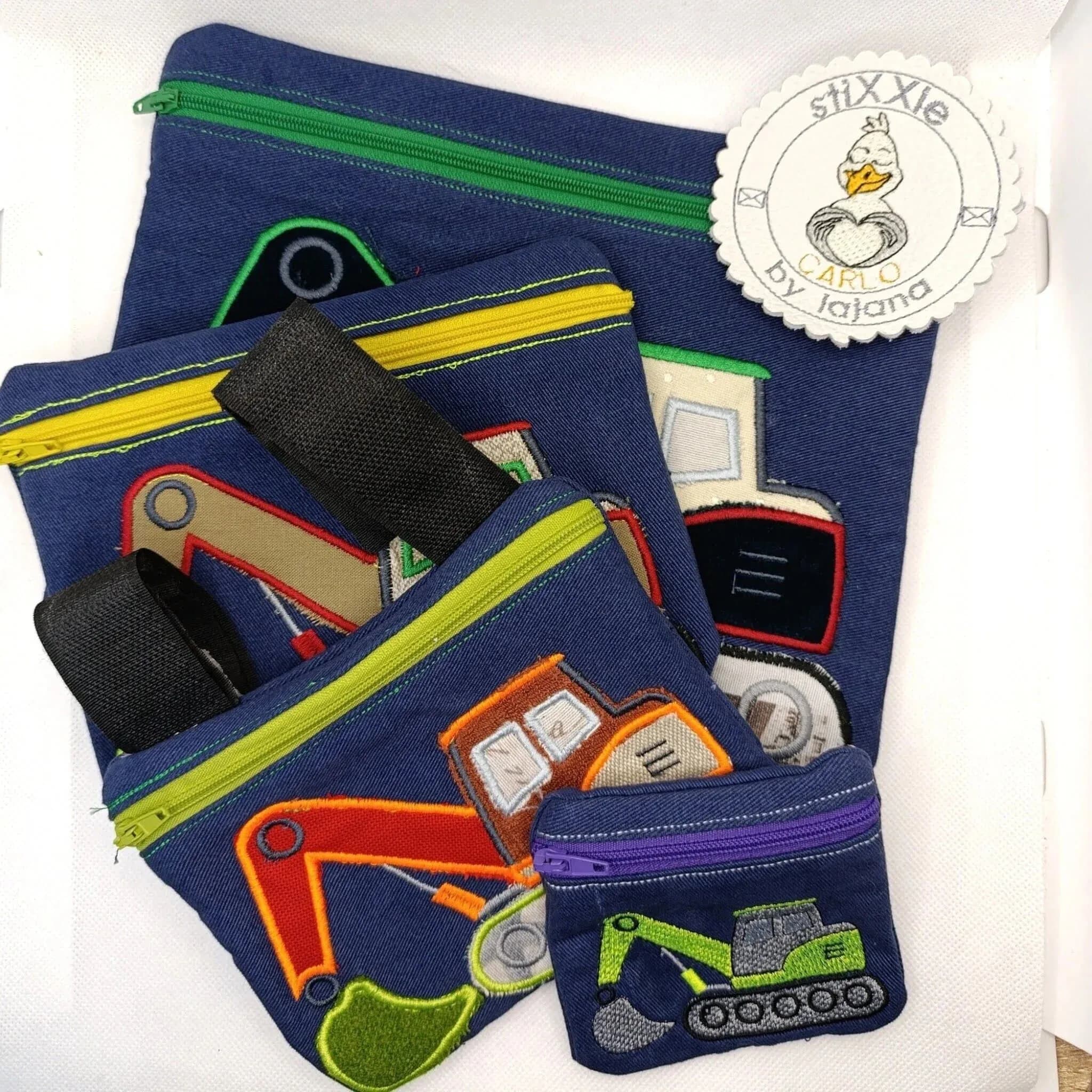 ITH Stickdatei Baggertasche