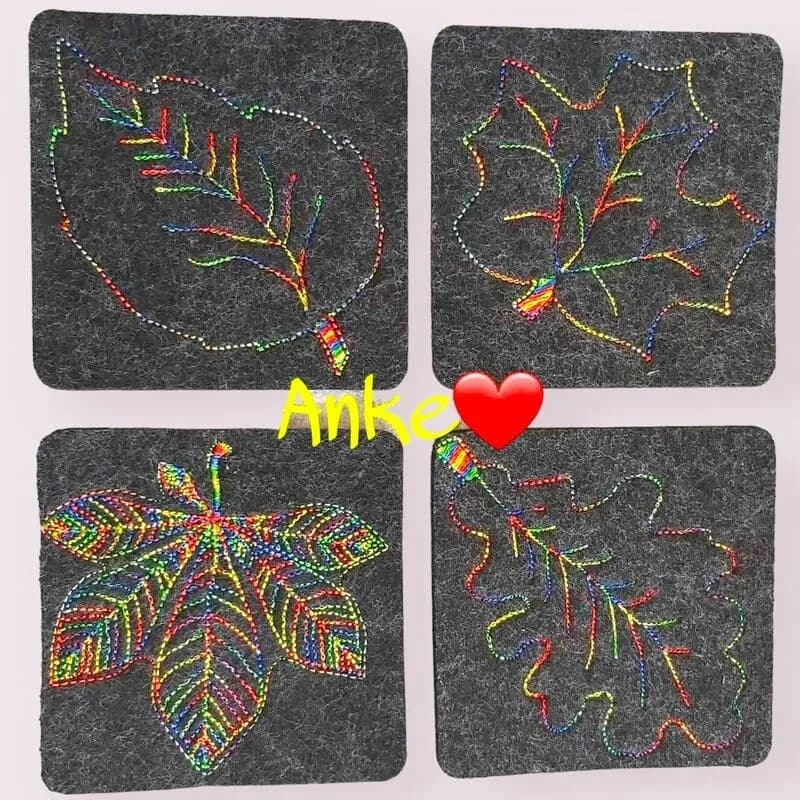 ITH Stickdatei Blätter