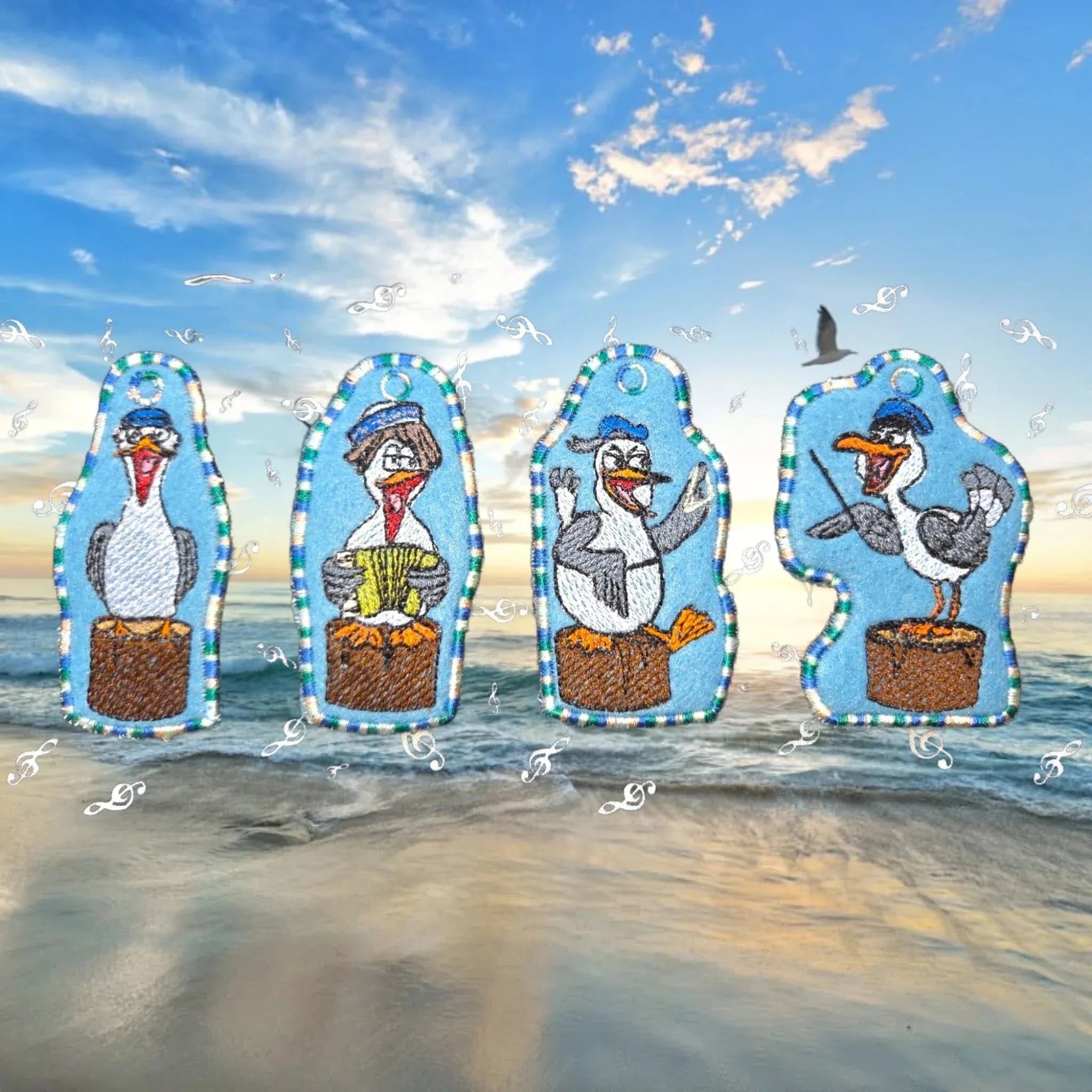 ITH Stickdatei Möwe Carlos Shantychor