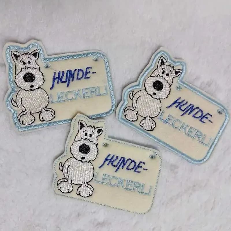 ITH Stickdatei Hund Anhänger
