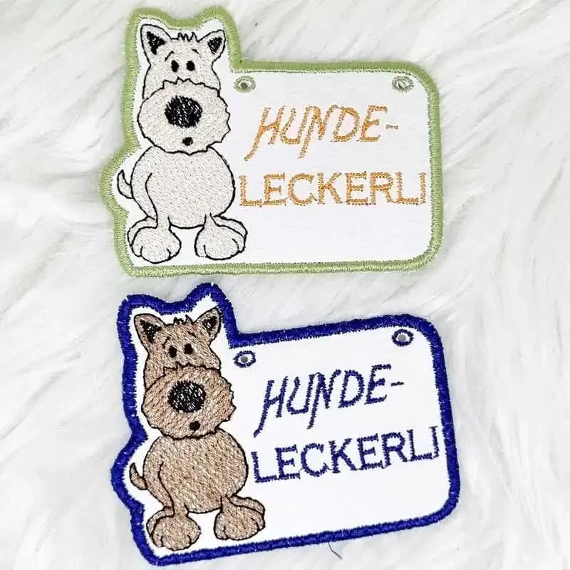 ITH Stickdatei Hund Anhänger