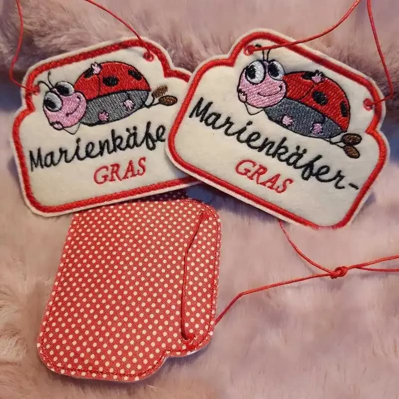 ITH Stickdatei Käfer Anhänger