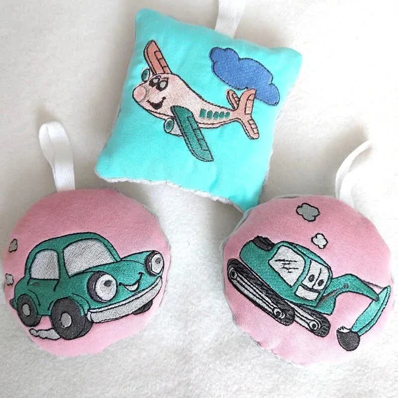 ITH Stickdatei Kleinkissen Blanko