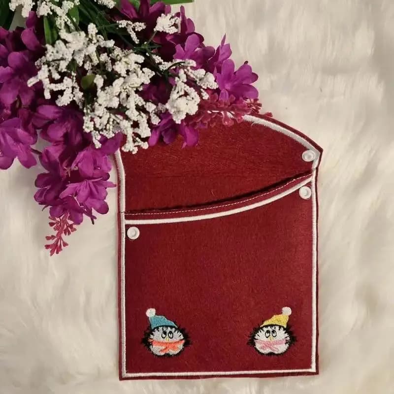 ITH Stickdatei Knopftasche Blanko