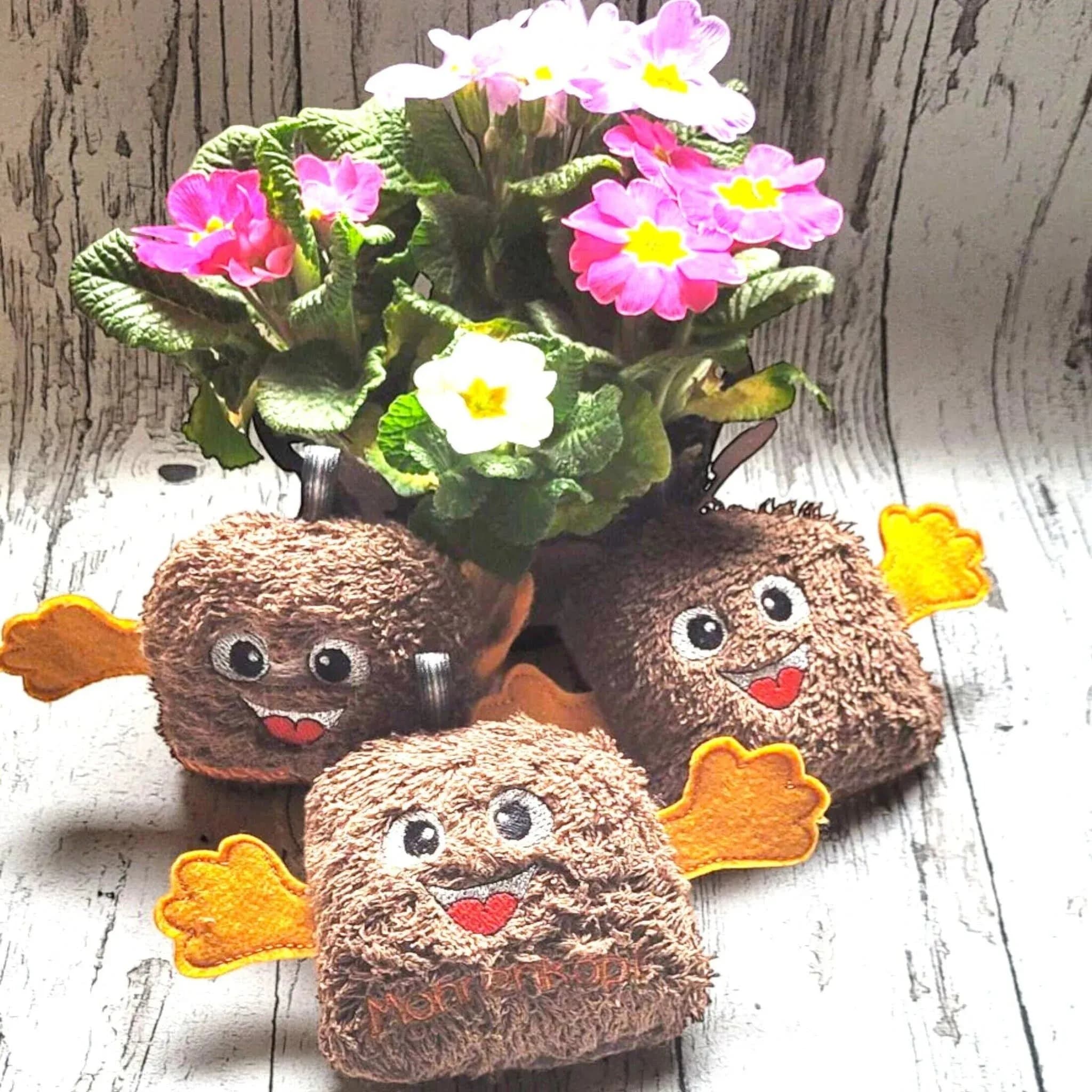 ITH Stickdatei Kuschelwuschel - ein süßer Anhänger