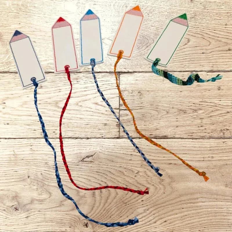 ITH Stickdatei Lesezeichen Schule