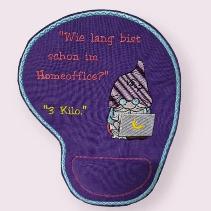 ITH Stickdatei Mousepad mit Sprüchen