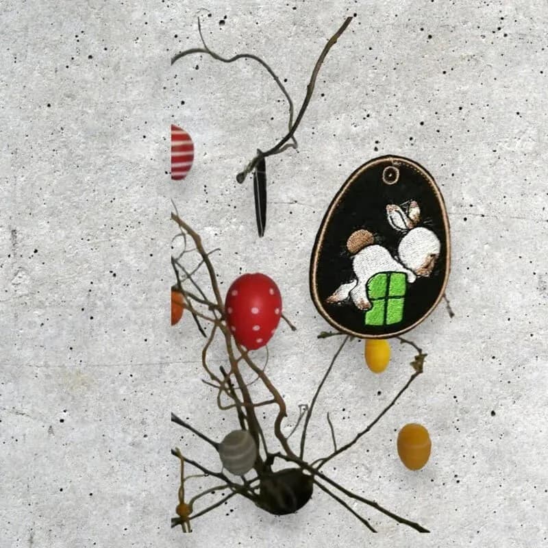 ITH Stickdatei Osteranhänger