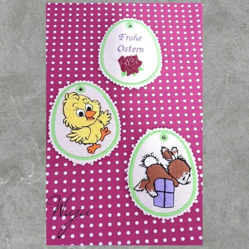 ITH Stickdatei Osteranhänger