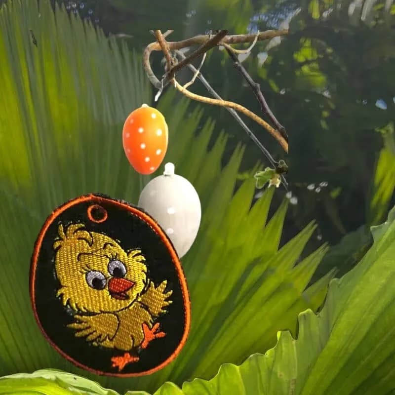 ITH Stickdatei Osteranhänger