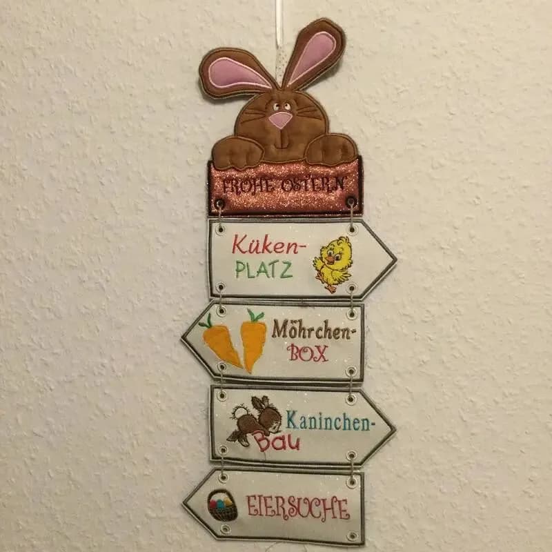 ITH Stickdatei Osterdeko