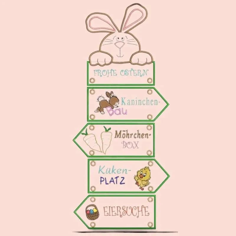 ITH Stickdatei Osterdeko