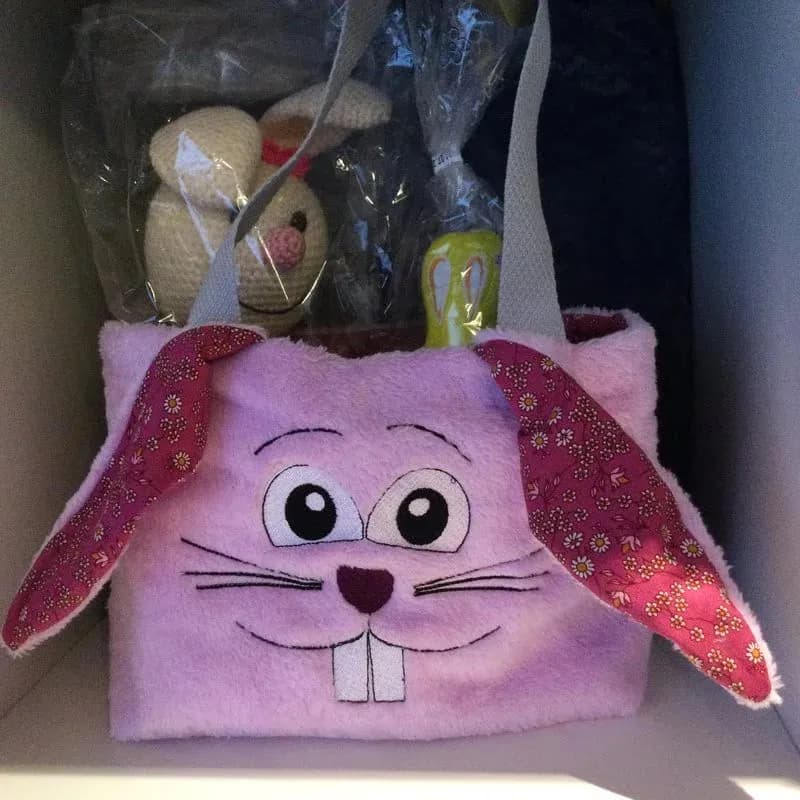 ITH Stickdatei Ostertasche eckig