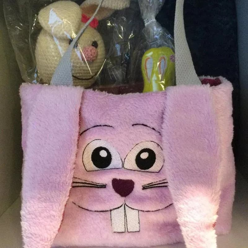 ITH Stickdatei Ostertasche eckig