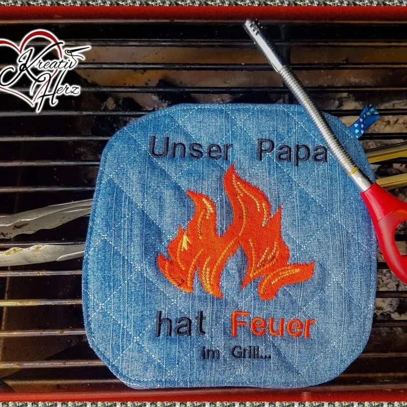 ITH Topflappen Stickdatei Blanko - Topfi | stiXXie