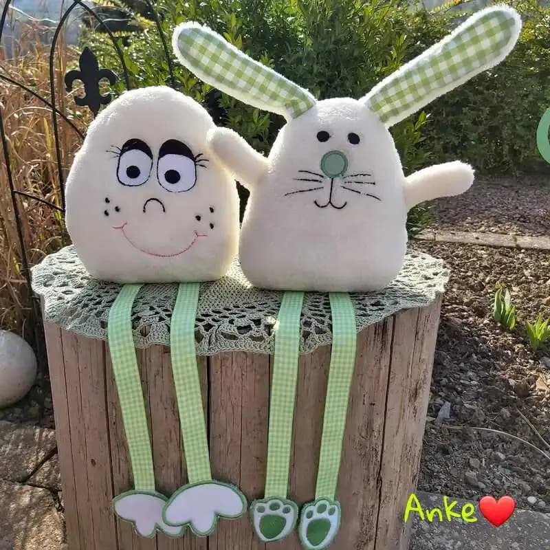 ITH Stickdatei verrücktes Ei