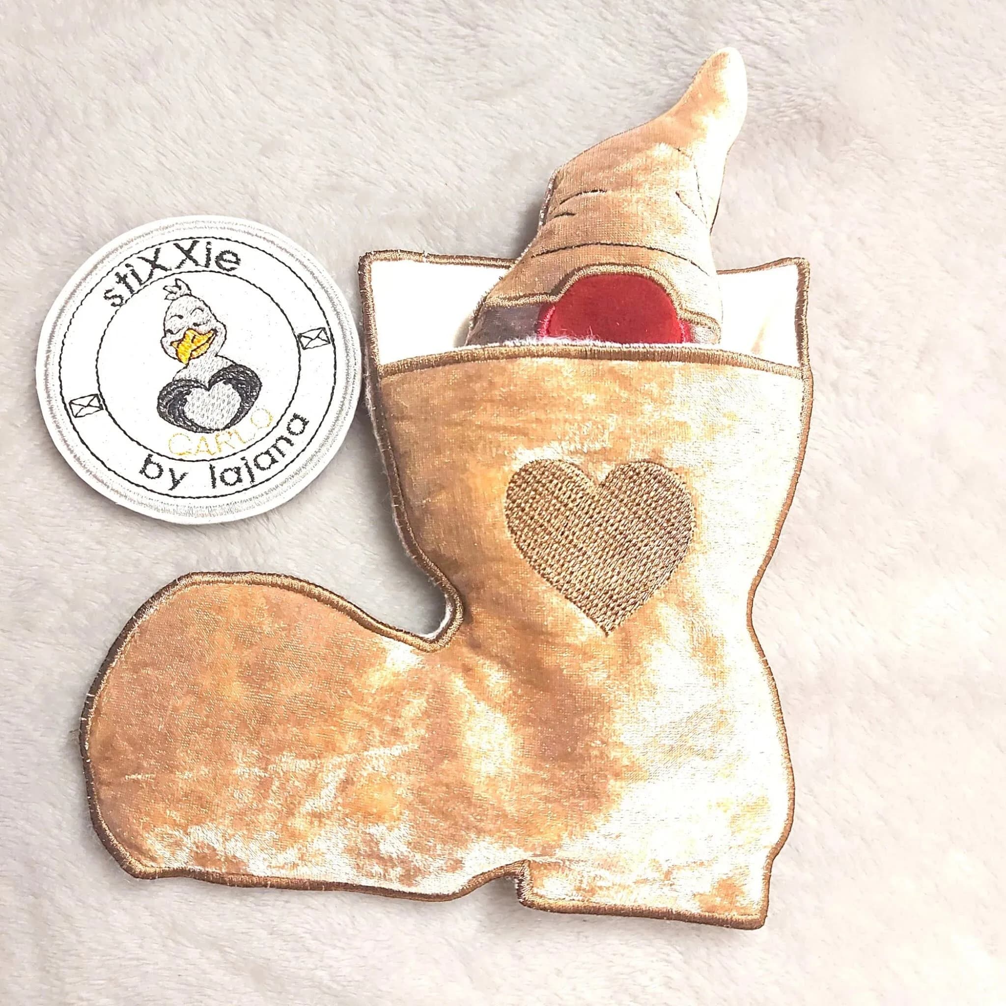 ITH Stickdatei Wichtel im Stiefel