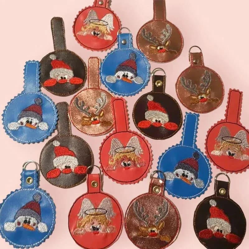 ITH Stickdateien Schlüsselanhänger