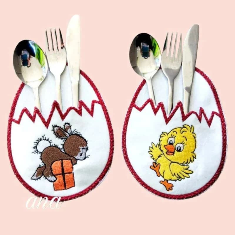 ITH Stickdatei Ostertasche Osterei