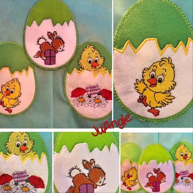 ITH Stickdatei Ostertasche Osterei