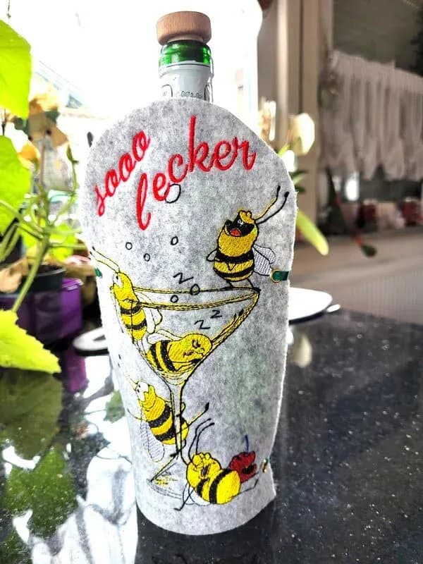 Stickdatei Bees have fun - Bienen haben Spaß