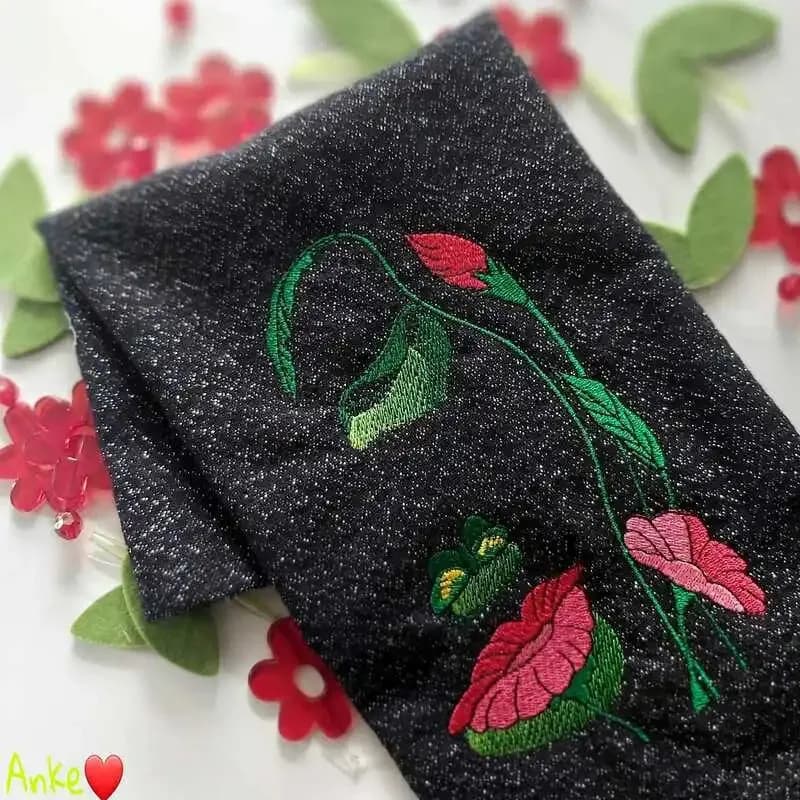 Stickdatei Blumen Fantasy