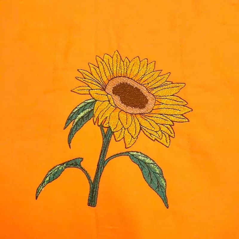 Stickdatei Blumen Sonnenblumen