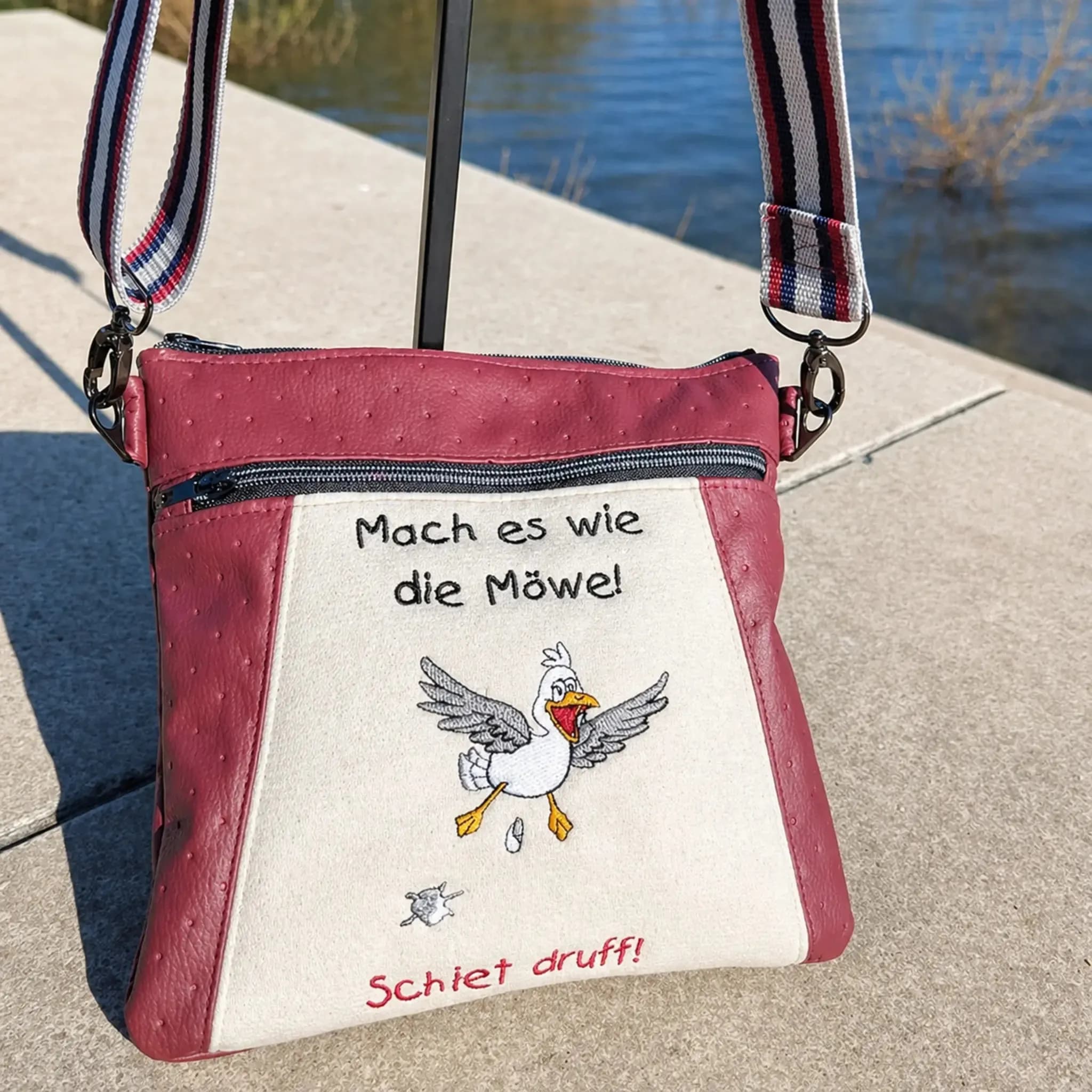 ITH Stickdatei Möwe Carlo im Anflug 4