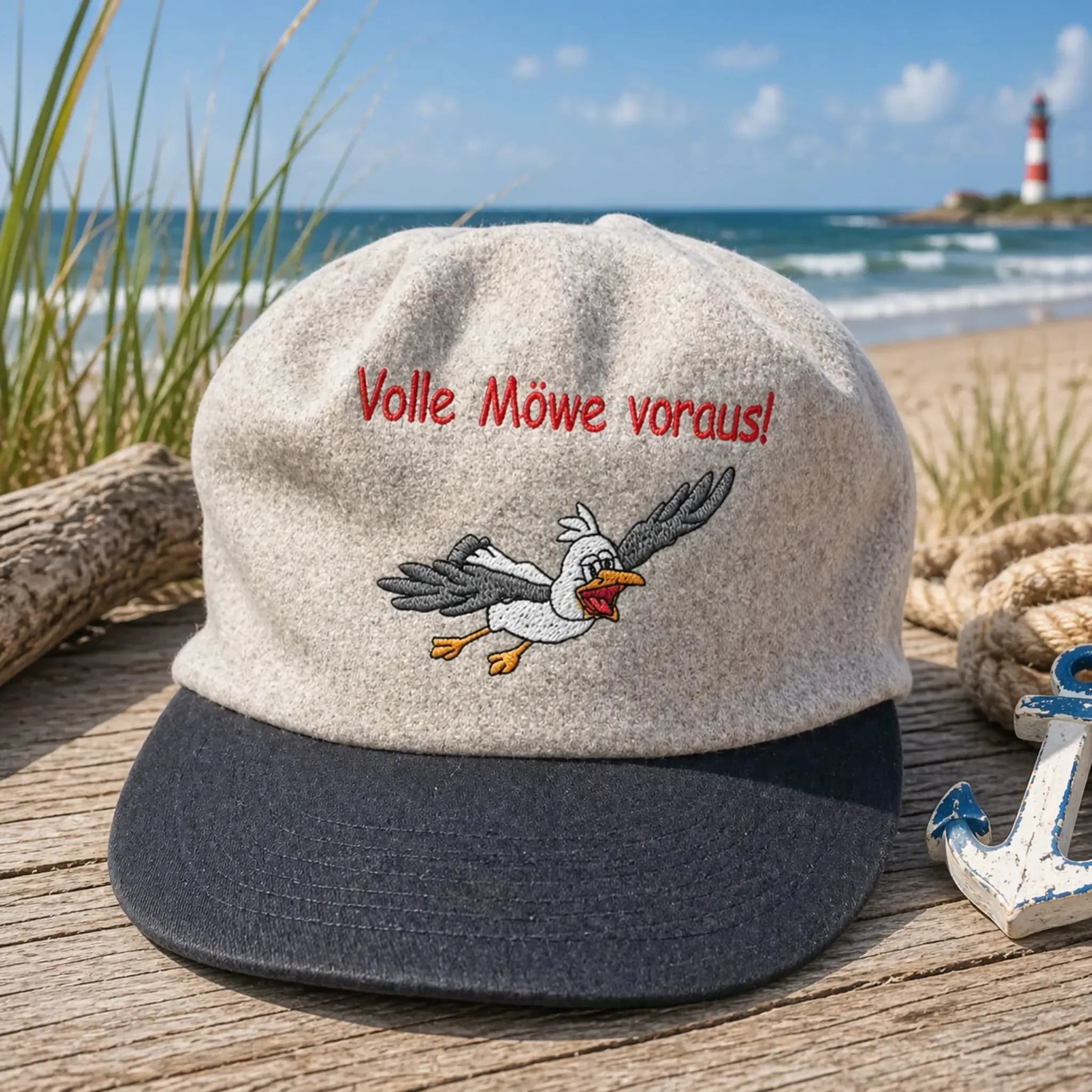 ITH Stickdatei Möwe Carlo im Anflug 3