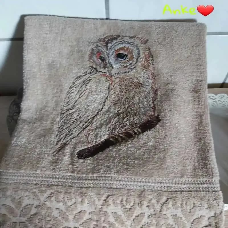 Stickdatei Eule Kritzel