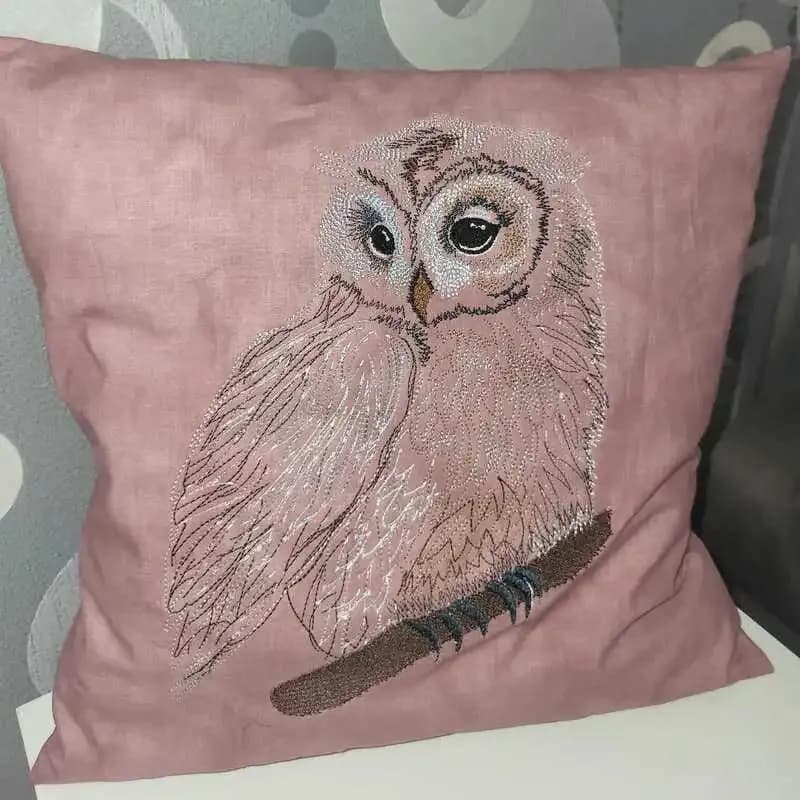 Stickdatei Eule Kritzel