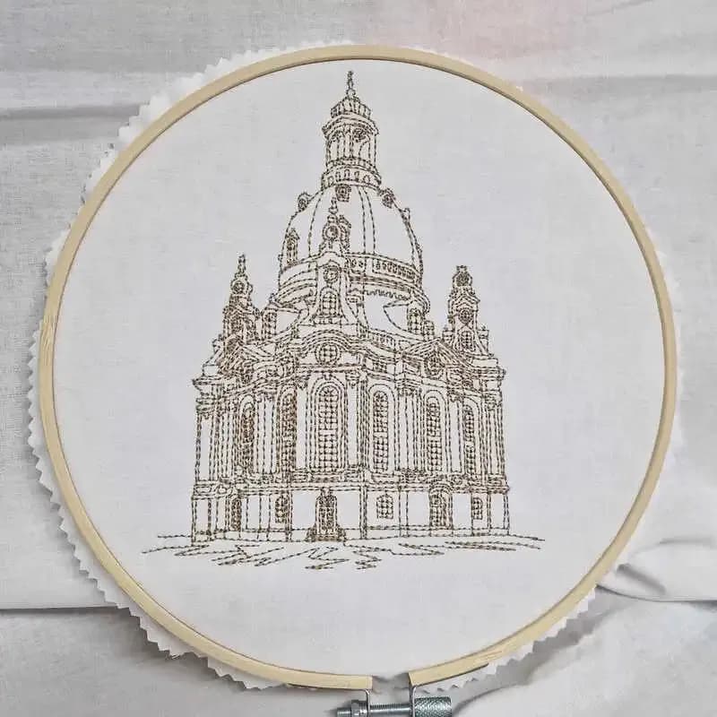 Stickdatei Frauenkirche Dresden