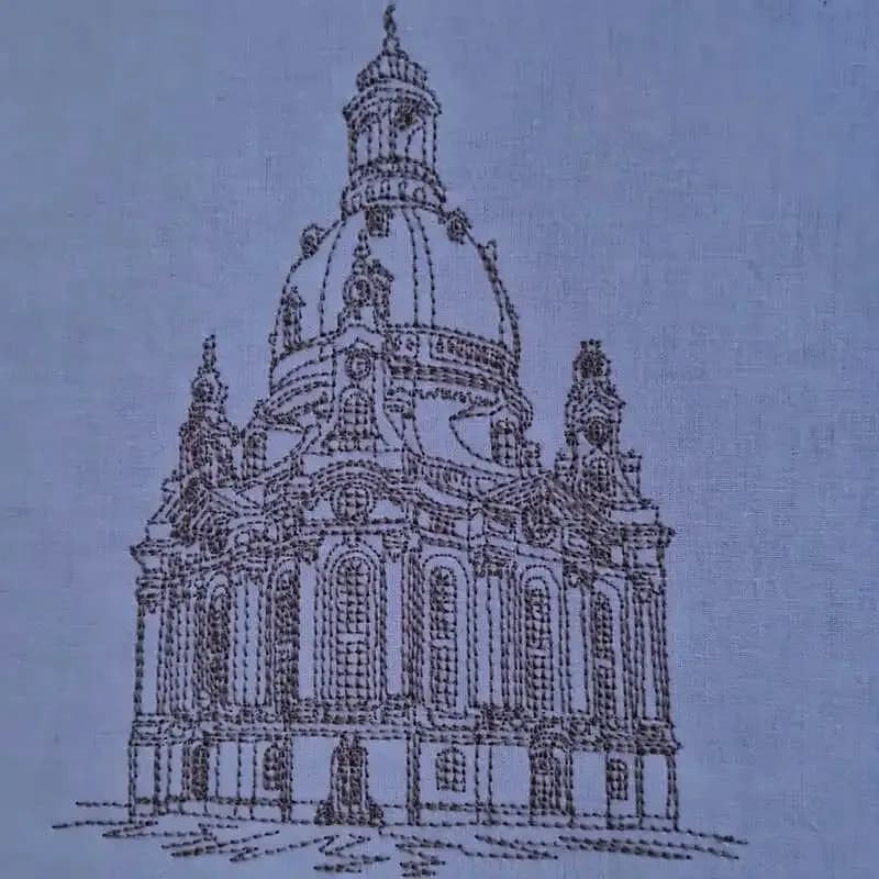 Stickdatei Frauenkirche Dresden