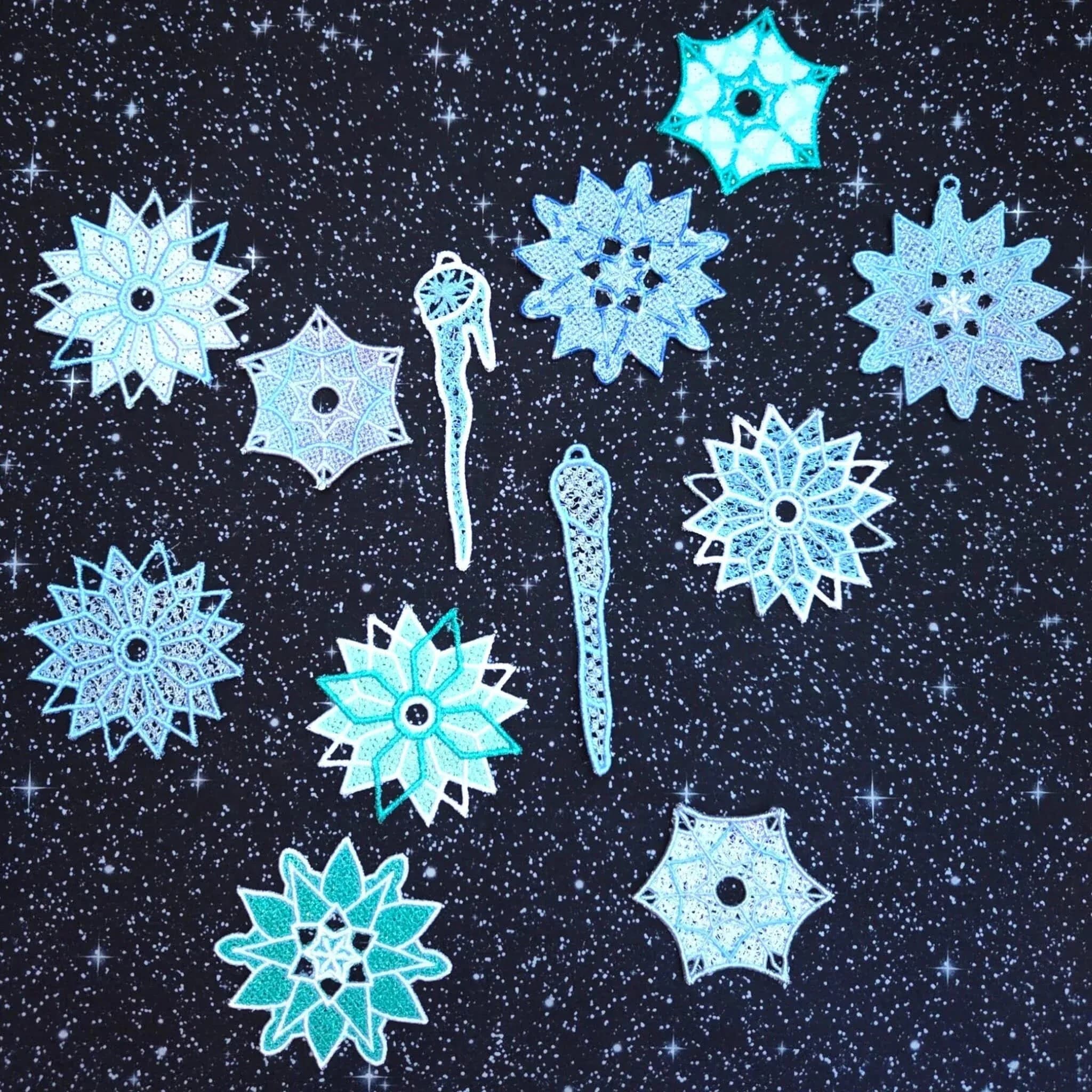 Stickdatei FSL Eis und Schnee