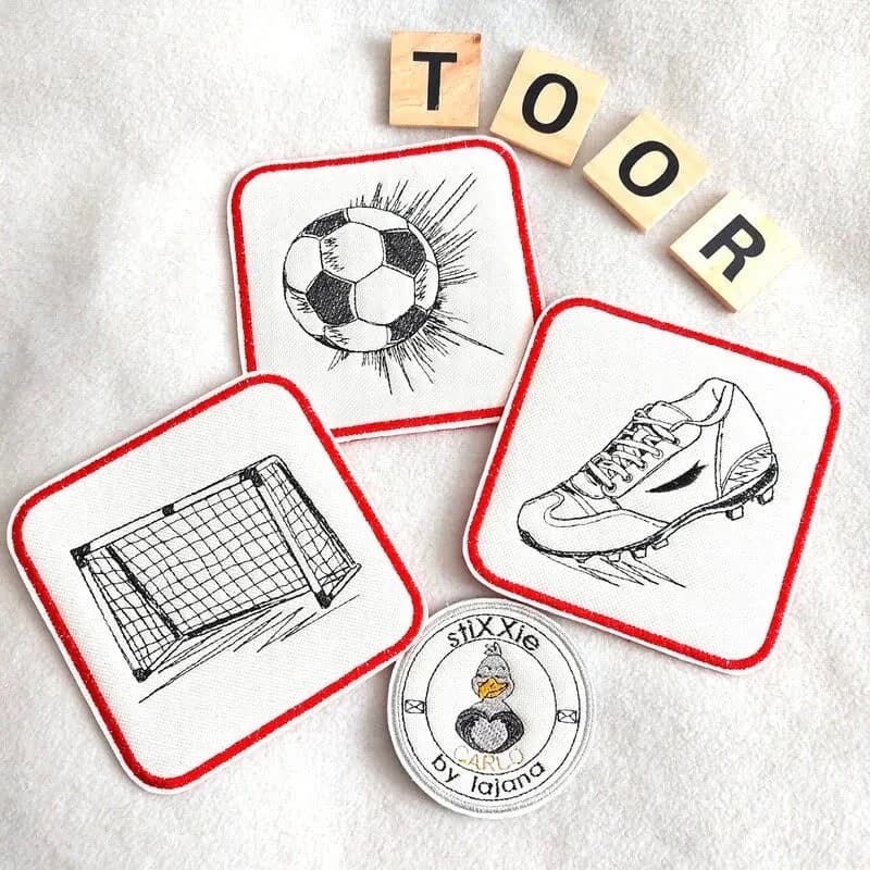 Stickdatei Fußball Time