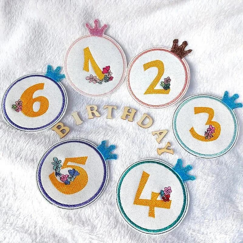 ITH Stickdatei Geburtstagszahlen