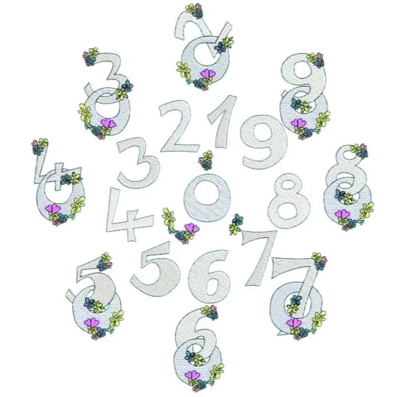 ITH Stickdatei Geburtstagszahlen