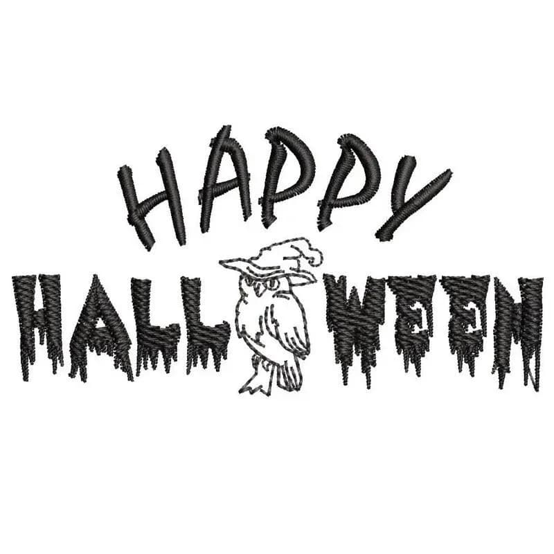Stickdatei Happy Halloween