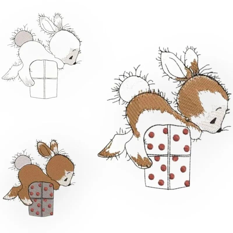 Stickdatei Hase Mimi Applikationsdatei